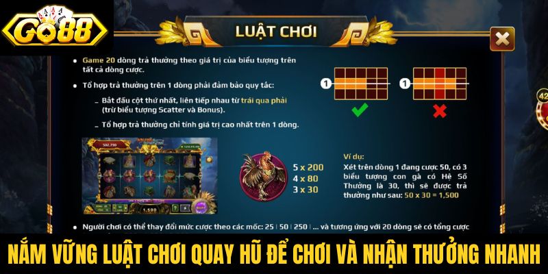 Nắm vững luật chơi quay hũ để chơi và nhận thưởng nhanh